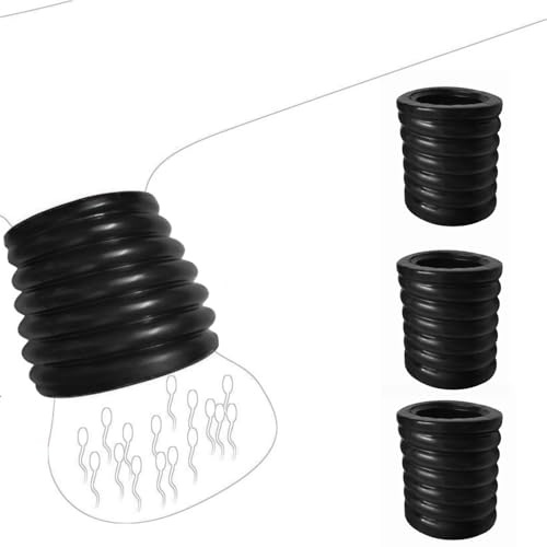 Set de 3 anillos para el pene y testículos en silicona elástica – Cockrings suaves para erección intensa – Ballstretcher y eichelring para juegos eróticos y bondage en pareja