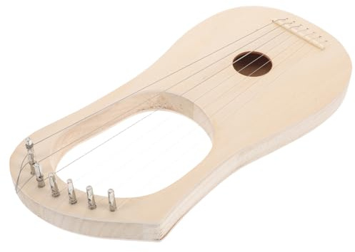 UPKOCH Kit Fai da Te per Arpa a 7 Corde in Legno, Design Unico e Materiale Resistente, per Principianti per L'insegnamento Musicale in Famiglia