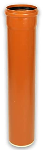 Gebr. Ostend. Kunststoffe GmbH KG Rohr (i x a) DN 110, PVC-U, Orange, 500 mm, 500 g, 1 St.
