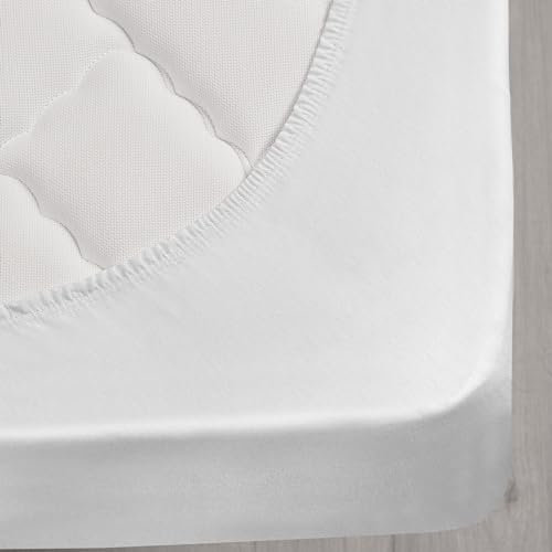 Matratzenschoner wasserdicht 90 x 200 cm - Matratzenauflage - Matratzenschutz für Nässeschutz/Inkontinenzunterlage - waschbar - Allergiker geeignet - atmungsaktiv - Eckengummi-Fixierung