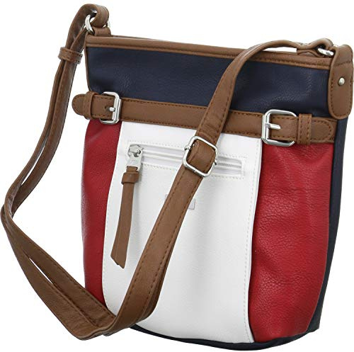 TOM TAILOR Juna Damen Umhängetasche Crossbody Bag Klein Maritim Mehrfarbig