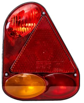 FRISTOM Piloto trasero FT-77 Derecho 5 funciones para remolque luz de posición freno antiniebla intermitente reflector universal 12V 24V 175x220x56mm camión