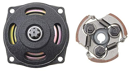 GOOFIT 6-Zahn-Box-Kupplungstrommel mit Kupplungsscheiben-Kit Ersatz für 2-Takt 47cc 49cc Pocket Dirtbike Mini ATV Quad Scooter