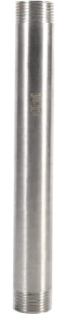 Edelstahlrohr mit Gewinde 1St Male Threaded Pipe Fitting BSP 3/4 200mm SS304 Edelstahl Außengewinde Rohrverschraubung Gewindefitting Rohrverbinder(3/4'')