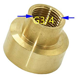 Gota de riego Mujer 1/2 3/4 Fuente ornamental Sprinklers Boquillas de boquillas de estanque de latón Boquilla de aspersor para jardín 8pcs (Color : Female 3I4)