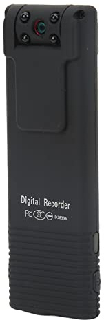 Zunate Körperkamera Videorecorder, 180 Grad Infrarotobjektiv Rotationsbewegungserkennung Kleine Körperkamera, Tragbare Sicherheits Bodycam mit Clip, für Strafverfolgung, Wachmann,