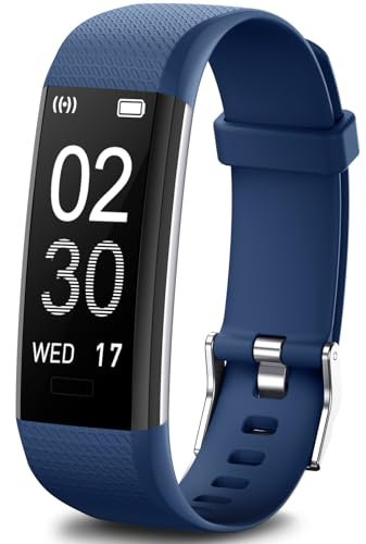 Runlio Fitness Tracker with Heart Rate Monitor,Sleep Monitor with 14 Sports Mode,Activity Tracker with Step and Calories Counter,IP67 Waterproof with Stopwatch Pedometer for Kids,Women and Men V2.0