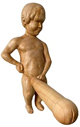 Toilettenpapierhalter aus lustiger Toilettenpapierhalter lustiger nackter Mann Penisgewebe-Aufbewahrungsregal Zuhause Badezimmer Dekoration Toilettenpapierhalterständer