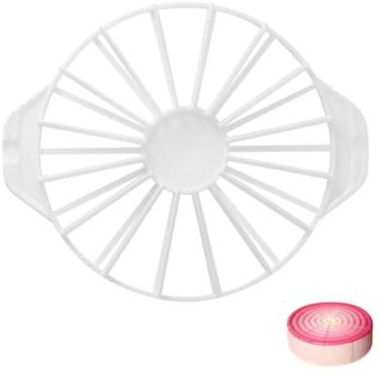 LATRAT Tårtdelare tårtskärare bitar, plast tårtdelare för att skära 14/16 samma tårtbitar kök prylar vit