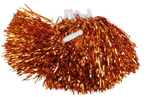 KOMBIUDA 10stücke Cheerleader Pompoms Mit Griff Metallisch Wiederverwendbare Anfeuerungsrequisiten Für Sportveranstaltungen Tanz Und Karneval Auffällige Farben Für Maximale