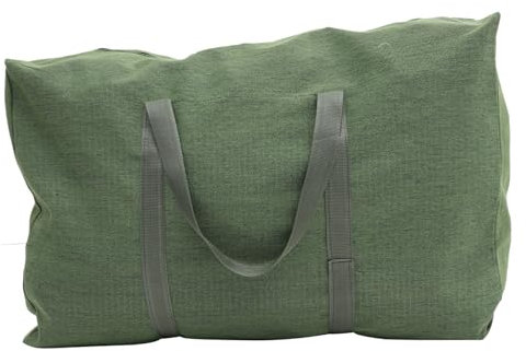 BCOATH Große Reisetasche aus Canvas Zufällige Farbe mit Glattem Reißverschluss und Olivgrüne Gepäckaufbewahrungstasche für Wochenendreisen und Umzüge