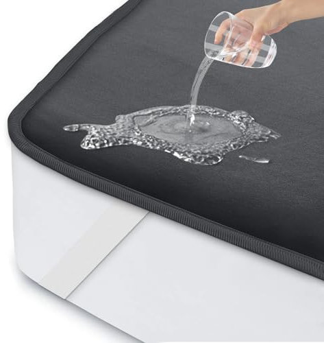 ohano Matratzenschoner 70 x 140 cm wasserdicht Inkontinenzunterlage waschbar,Matratzenschutz wasserdicht, Matratzenüberzüge, Inkontinenz Bettunterlage,wasserdichte Matratzenauflage-Dunkelgrau