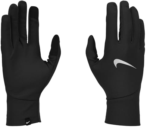 Nike Pacer Lightwei Guanti da corsa da donna Black/Black/Silver L
