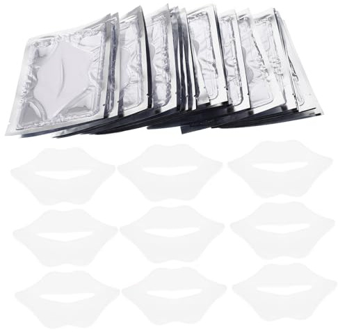 LOLIPPYY Maschere Esfolianti e Idratanti per Labbra in Gel 25 Pezzi Cuscinetti Idratanti per Labbra Secche e Screpolate Trattamento Rigenerante per Uso Domestico in Viaggio