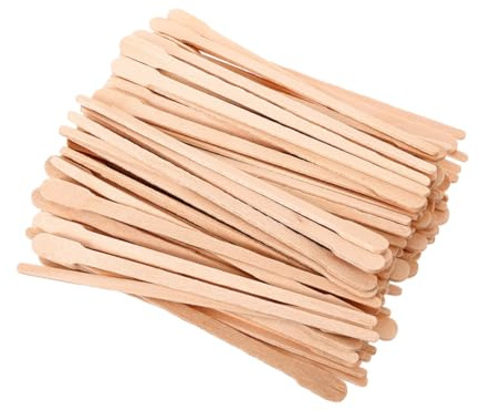 Healvian 300pezzi Spatole di Legno per Ceretta Bastoncini di Ceretta in Legno per Sopracciglia e Naso Kit di Spatole per Cura