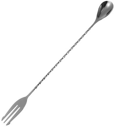 TOPPERFUN Cuillère à Cocktail Acier Inoxydable pour Bar Outil de Cuisine Élégant pour Mélanger Boissons et Thé Longue Tige et Réutilisable