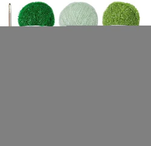 Scrubby-Garn Zum Häkeln – 100% Polyester Kratzfestes Garns | Weiches Texturiertes Handarbeitsgarn Für Spülschwämme Reinigung | Häkelns Garning – Küche Bad Haushalt