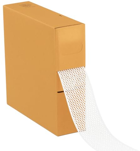 PVC-Traufenlüftungsgitter, 60 Meter Profi-Rolle, Vogelschutz und Dachraumbelüftung (50 mm weiß)