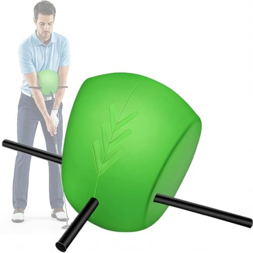 HoldOneLight Golf Swing Training Aid - Golf Training Ball - Unique Alignment Rod Head - Helps Train Proper Swing Mechanics