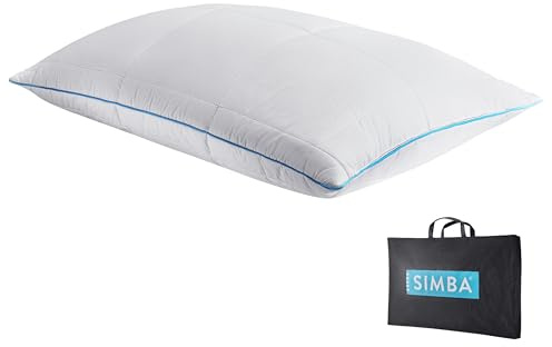 Simba AeroDown Pillow, with temperature regulating Stratos technology, soft yet supportive feel
