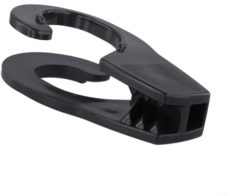 Eawfgtuw Pour crochet de bateau de 32 mm – Cintre de câble réglable anti-collision avec design à dégagement rapide, compatible avec les clôtures ferroviaires marines, noir/blanc (noir)