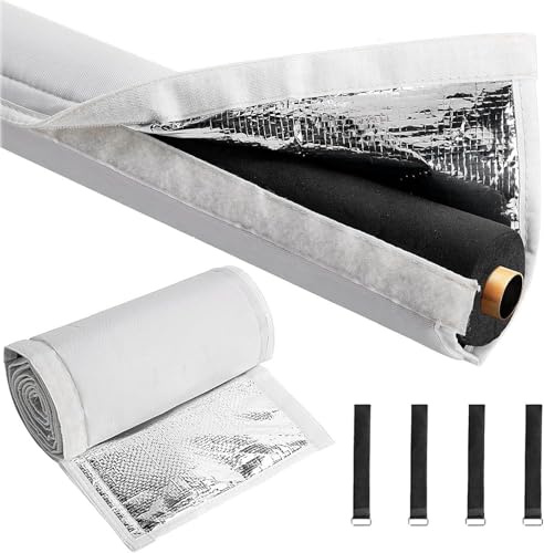 183×26 CM Couverture isolante en 3 couches pour climatiseurs en cuivre - Couverture 600D pour l’isolation des tuyaux de climatisation, protection et enveloppe pour climatiseurs split et centraux, pour