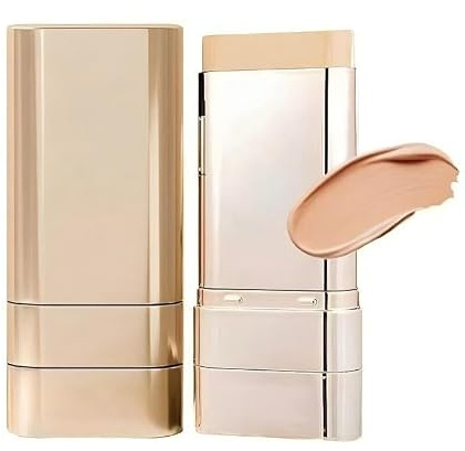 Quianwhite Foundation Stick, Corrector En Barra De Doble Punta, Base De Maquillaje Luminosa, Cobertura Total, Duración De 24 Horas, Resistente Al Agua Y Al Sudor (Medium)