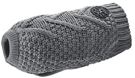 HUNTER Malmö Hundepullover | Polyacryl, wärmend & bequem, elastisch für optimalen Sitz, reflektierend, waschbar bei 30°C, Farbe: Grau, Größe: 40