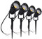 aulyun Pack de 4 Foco Jardin LED con Pincho COB 5W 220V Blanco Cálido Luz LED para Exteriores