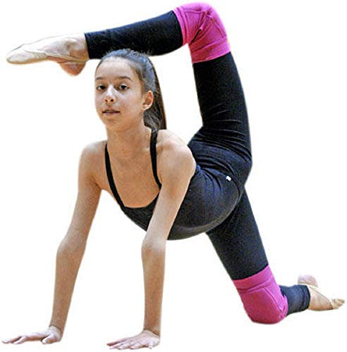 Par de rodilleras Pastorelli para gimnasia rítmica (fucsia, M (para 12-15 años))