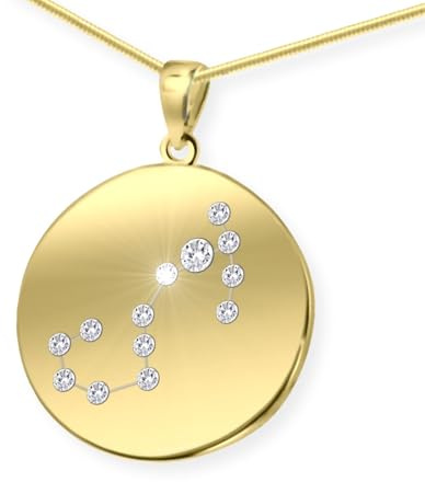 LillyMarie Collar Con Colgante De Signo Zodiacal Escorpio En Plata De Ley 925 Chapado En Oro