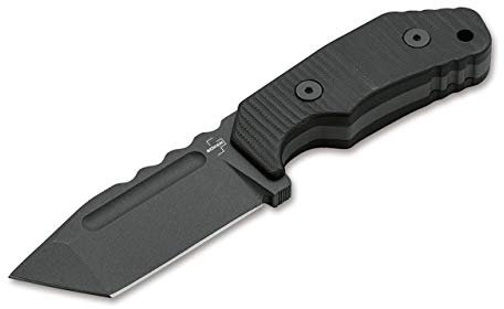 BÖKER PLUS® Little Dvalin Tanto – Tanto Messer mit Kydexscheide - Outdoormesser Einhand - Gürtelmesser - Multifunktionales Survivalmesser - Scharfes Messer aus D2 Stahl