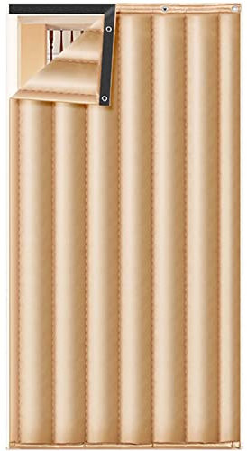 SJASD Thermique Isolation Phonique Rideau De Porte Épaissir PU Panneaux De Rideau De Porte Coupe-Vent Imperméable Rideau De Partition Approprié au Patio de Couloir,B,100x240cm(39x94inch)