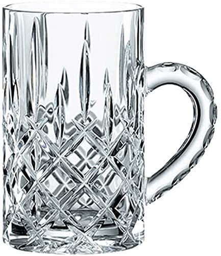 Bierkrüge aus Kristallglas, gefrierfähig, traditionelle Biergläser, Bierbecher mit Griffen, schwere Basis, lustige Unterhaltungsgläser
