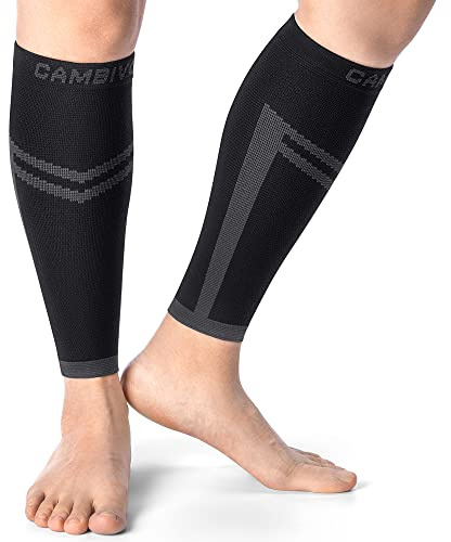 CAMBIVO Wadenbandage x2, Waden Kompression, Kompressionsstrümpfe Herren Damen, Kompressionssocken ohne fuß für Sport, Laufen, Schwellung, Muskelfaserriss