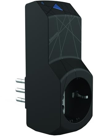 Bticino S3623GC Presa Smart WiFi, Presa Intelligente Italiana da Muro, Monitoraggio Energia da App, Controllo Vocale, Funzione Timer, Compatibile con Alexa e Google Home, Spina Piccola 10A, Nero