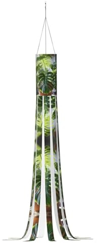 ENVEED Monstera Deliciosa Manche à air de sorcière enchanteresse en forme de palmier bananier - Décoration à suspendre unique