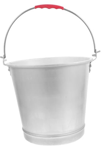 ABOOFAN Seau à Lait En Aluminium Épaissi 9 L, 28 Cm, Résistant Et Polyvalent Pour Stockage D’eau, Usage Ferme, La Cuisine Et Plage, Seau Transportable Sans Revêtement, Facile à Nettoyer