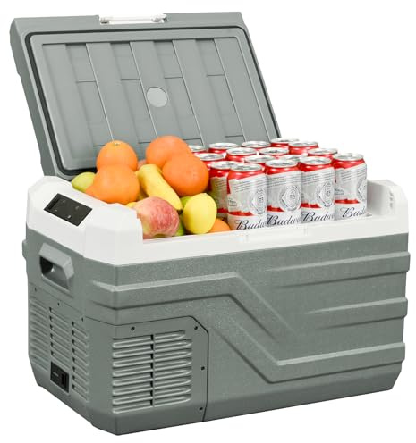 Alpicool Frigorifero Portatile Elettrico 27L, Frigoriferi per Auto 12/24V DC 100~240 Volt AC Frigo Elettrico, Mini Frigorifero da Campeggio per Camion Barca Viaggio Picnic -20℃-20 ℃