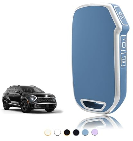 TOOMUME Schlüsselhülle TPU, Autoschlüssel Hülle Passt für Kia Sportage Ceed XCeed Proceed Sorento Tonic NIRO Rio Stinger Seltos Soul K3 K5 K8, Schlüsselcover Schutz Schlüsselgehäuse - Smart Key