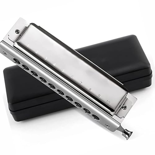 Chromatische Mundharmonika Tonart C Professionelles Musikinstrument Reichhaltiger Klang Standard-Mundharmonika
