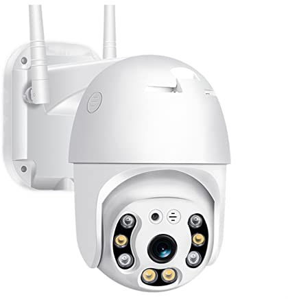Telecamera Wi-Fi Esterno, 4G SIM Card Camera 3MP PTZ 5X Zoom digitale Telecamera IP wireless 1080P 2MP Ai Human Detection Security Telecamera di sorveglianza esterna per la sicurezza domestica(4G 1080