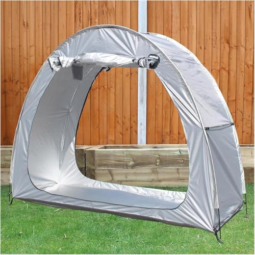 VUIKLCty Bike Cover Bike Tent Outdoor Patchable Motorcycle Tent Patio Furniture Bicycle Motorcycle Motorcycle Tent Garage(Silver)