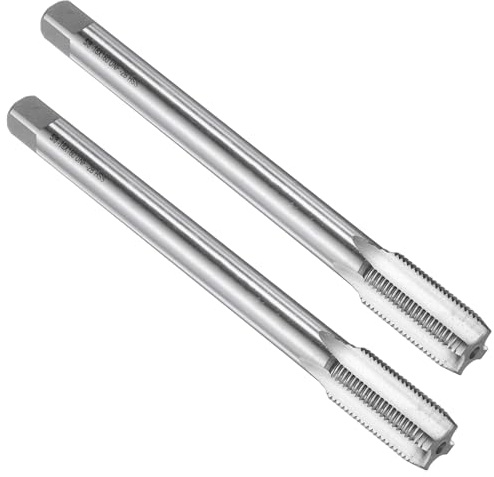 sourcing map 2pcs Straight Flute Screw Taps 5/8-18UNF 2B Thread 6 Extra Long HSS6542 Machine Threading Milling Tap Tapping Tools