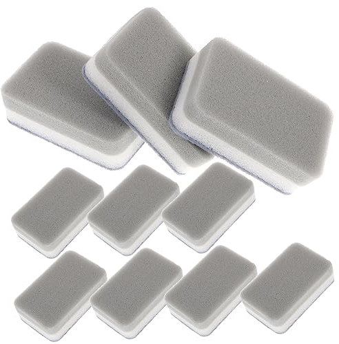 BCOATH Esponja para Fregar Cocina Doble Cara 10 Piezas Esponja Depuradora Gris Tres Capas Alta Absorción Uso Doméstico Limpieza Utensilios