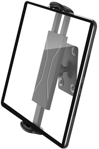 Woxovo Tablet Wandhalterung 360° drehbar, für 4,7–14 Zoll, Aluminium | Geeignet für iPad, iPhone, Smartphones und eReader. Platzsparende Wandhalterung für Küche, Büro und Zuhause