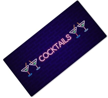 Coctails - Tappetino da bar stampato, ideale per pub, caffetteria, casa, occasione 21