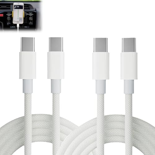 BOULESENM 2 PCS Câble USB C vers USBC 1.5M，60W Cable USB C Charge Rapide pour Apple iPhone 15 Plus/Pro Max/16/Pro/iPad Pro 12.9 inch/Air,Cables USBC pour Samsung Galaxy S25/S24/S23,Xiaomi