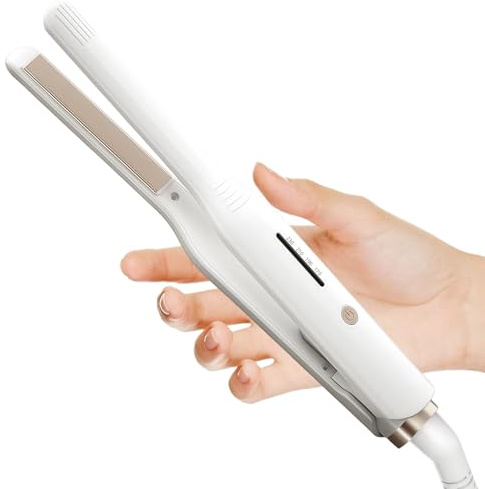 Mini Hair Straightener, Pencil Straightener for Short Hair, Small Flat Iron Straighteners for Women and Man Travel, Adjustable Temperature