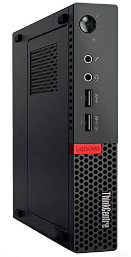 Lenovo Mini PC Ordinateur de Bureau ThinkCentre M710q Tiny, Processeur Core i5-6400T, 8 Go RAM, SSD 240 Go, Win 11 (Reconditionné)